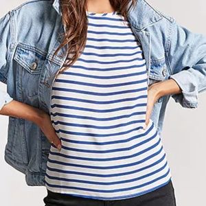 [FOREVER 21] Striped Boxy Top